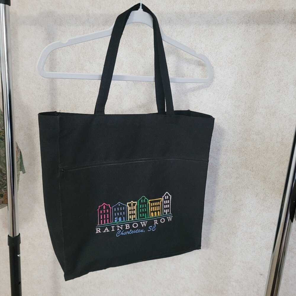 Rainbow Row Tote Bag Charleston, SC